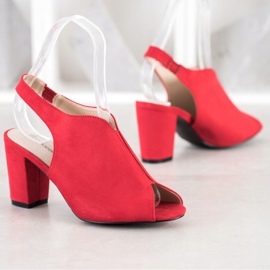 Goodin Sandalias construidas rojo 3