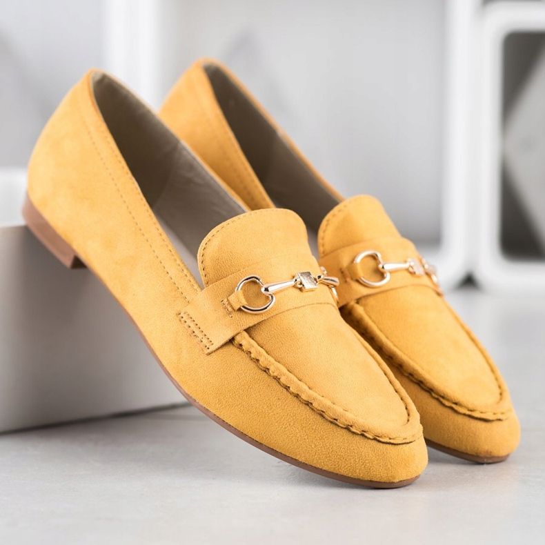 Goodin Mocasines elegantes amarillo 1 Goodin Mocasines elegantes amarillo 1