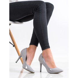 Goodin Bombas lacadas gris 4