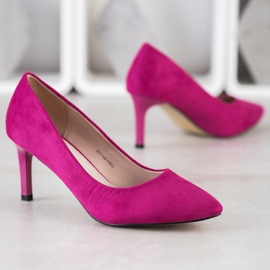 Goodin Tacones fucsia rosado 4