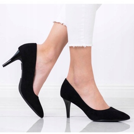 Goodin Bombas de gamuza negro 5