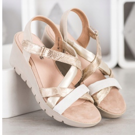 Kylie Sandalias ligeras con velcro marrón multicolor 2