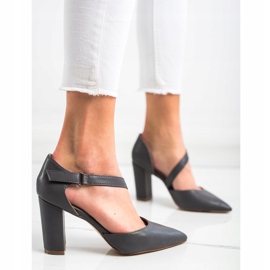 Sabatina Zapatos de salón de grafito con cuero ecológico multicolor 2 Sabatina Zapatos de salón de grafito con cuero ecológico multicolor 2