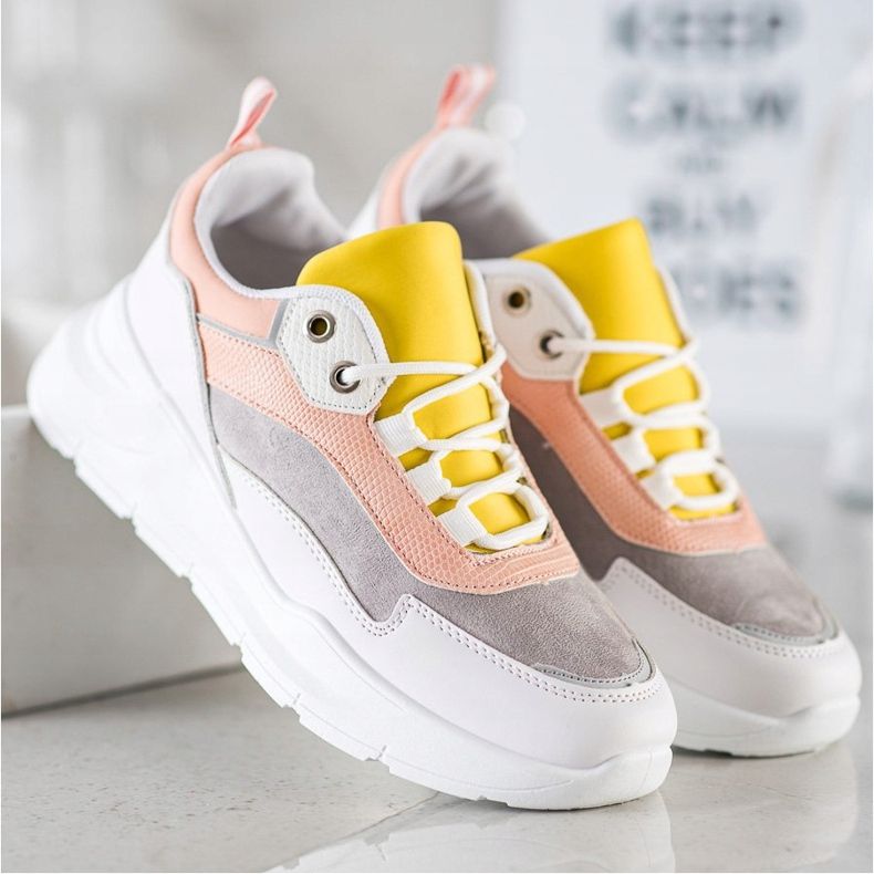 SHELOVET Zapatillas con cordones con estilo multicolor 2