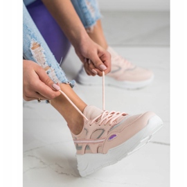 SHELOVET Zapatillas Rosadas Casuales rosado 4