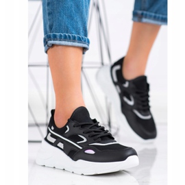 SHELOVET Zapatillas Casual Negras negro 4