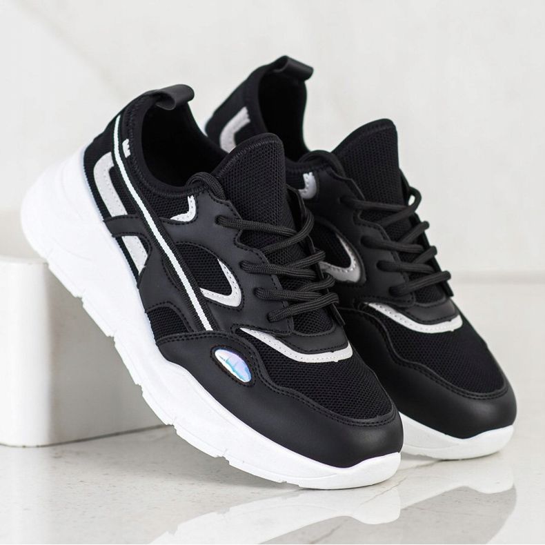 SHELOVET Zapatillas Casual Negras negro 2