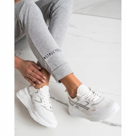 SHELOVET Zapatillas Casual Blancas blanco gris 3