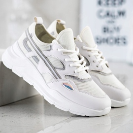 SHELOVET Zapatillas Casual Blancas blanco gris 1