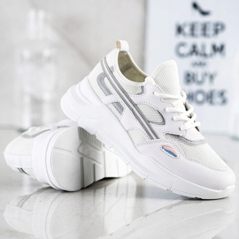 SHELOVET Zapatillas Casual Blancas blanco gris 4