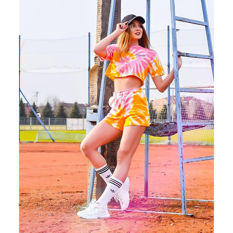 SHELOVET Zapatillas de deporte de cuero ecológico con estilo blanco 1