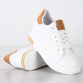Ideal Shoes Zapatillas Spring Wedge blanco 4