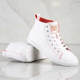 Ideal Shoes Zapatillas deportivas de alta moda blanco 2