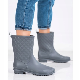 SHELOVET Chanclos acolchados de moda gris 3