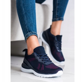 Bona Zapatillas azul marino claro 4