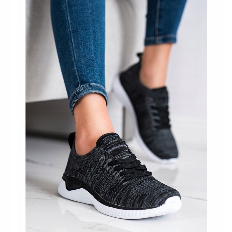 SHELOVET Calzado deportivo con cordones negro 1