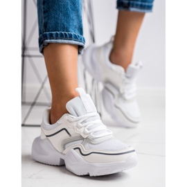 SHELOVET Zapatillas deportivas ligeras blanco 4