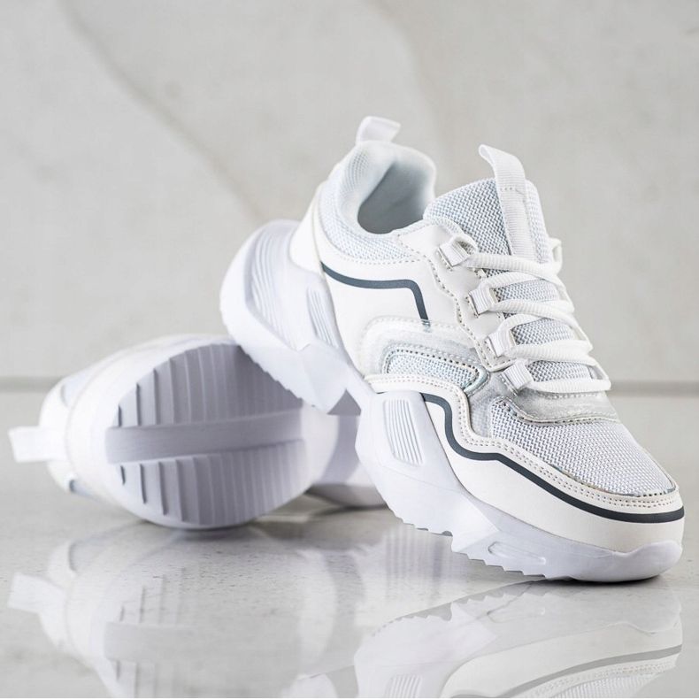 SHELOVET Zapatillas deportivas ligeras blanco 1