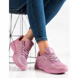 Bona Zapatos deportivos para correr Speed rosado 2