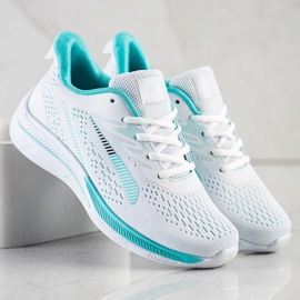 Bona Zapatillas caladas para Vison blanco verde 4