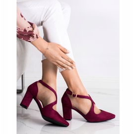Zapatos de salón elegantes Sergio Leone rojo multicolor 3