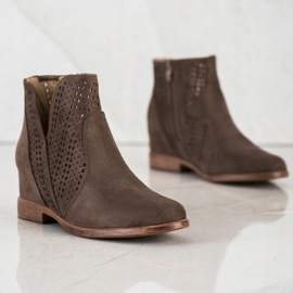 Filippo Botas de primavera caladas marrón 3