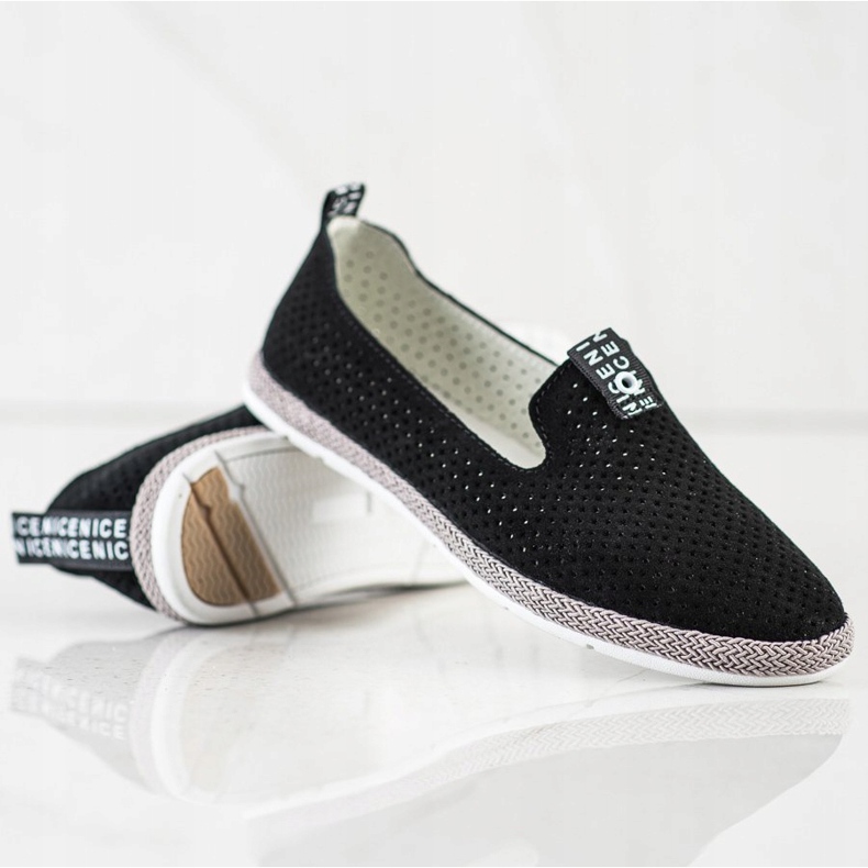 Filippo Slipons de cuero casuales negro 2