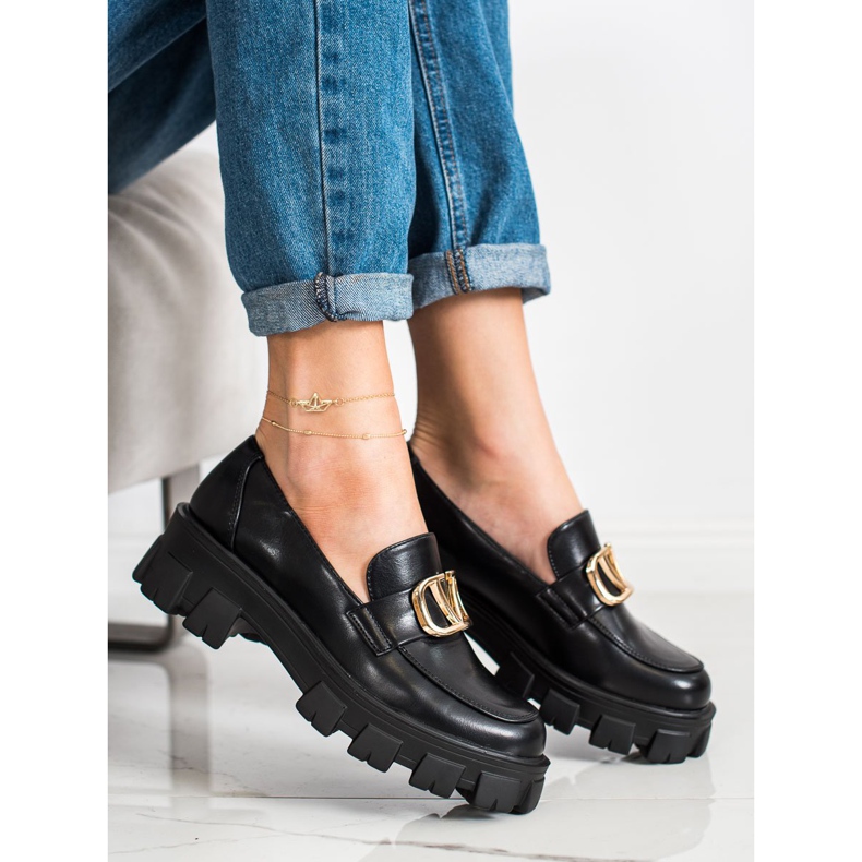 Seastar Mocasines en la plataforma de moda negro 1