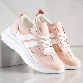 SHELOVET Deportivas plataforma rosado 2