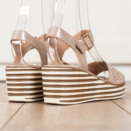 Sandalias doradas brillantes de Sergio Leone dorado 2