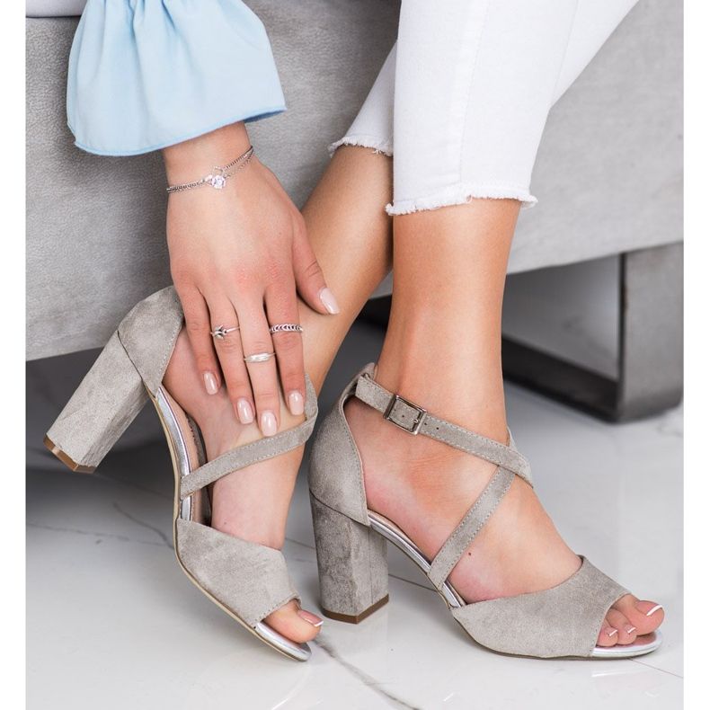 Zapatos de salón Sergio Leone de moda beige 2