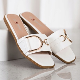 Seastar Pantuflas Elegantes Con Adorno blanco 3