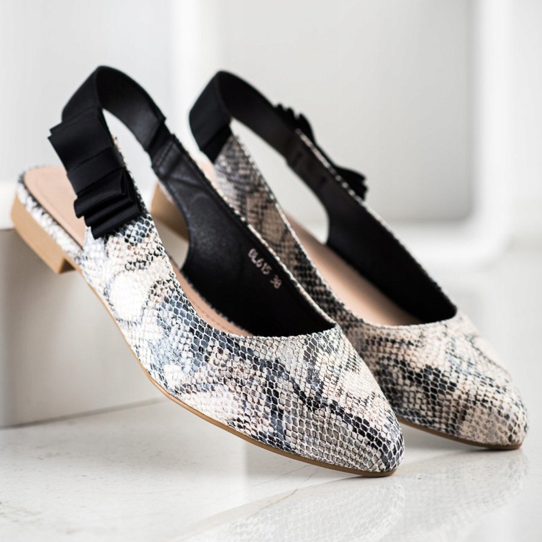 Sergio Leone Zapatos de tacón sin cordones con lazo multicolor 1