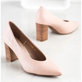 Salón Con Piel Ecológica VINCEZA rosa 2