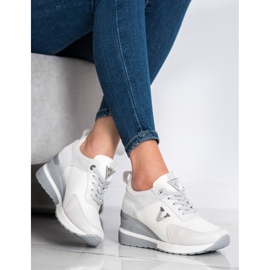 Zapatillas VINCEZA casual blanco gris 2