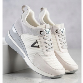 Zapatillas VINCEZA casual blanco gris 3