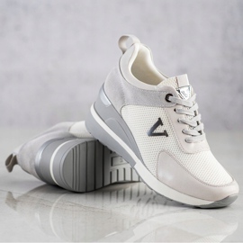 Zapatillas VINCEZA casual blanco gris 4