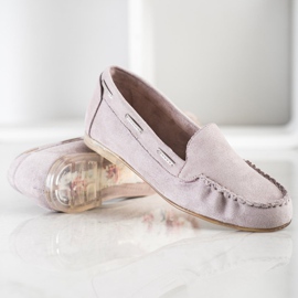 Mocasines grises de Sergio Leone beige 1