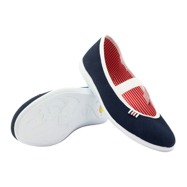 Zapatillas de mujer Czech Befado 493q002 azul marino blanco 3