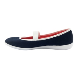 Zapatillas de mujer Czech Befado 493q002 azul marino blanco 2