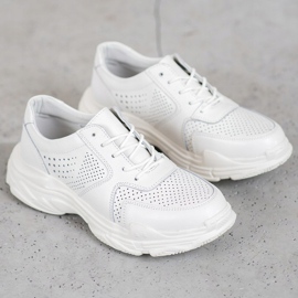 Filippo Zapatillas de cuero clásicas blanco 4