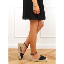 Alpargatas de encaje negras 888-85 Black negro 2