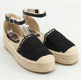 Alpargatas de encaje negras 888-85 Black negro 1