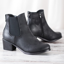 Goodin Botas Chelsea cómodas negro 2