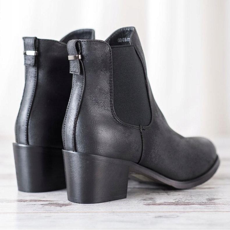 Goodin Botas Chelsea cómodas negro 1