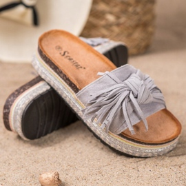 Seastar Zapatillas Con Flecos gris 2