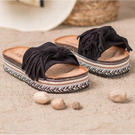 Seastar Zapatillas Con Flecos negro 3