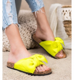 Seastar Pantuflas Neón Con Lazo amarillo 1