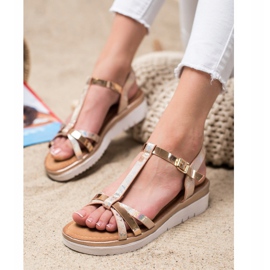 Small Swan Sandalias Con Efecto Holo dorado 2 Small Swan Sandalias Con Efecto Holo dorado 2