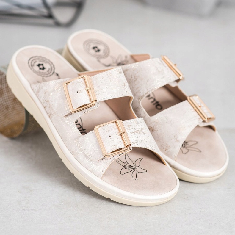 Evento Zapatillas cómodas de piel ecológica marrón 1